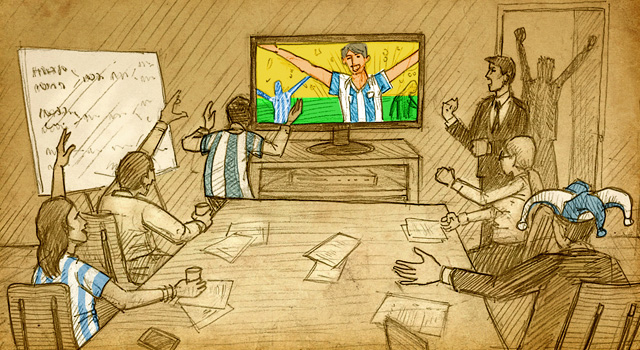 5 motivos para ver los partidos de Argentina en el trabajo